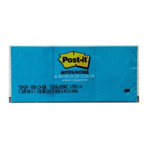 3M Post-it Notes 1.5x2, 12 Pads x 100 (Colour)
