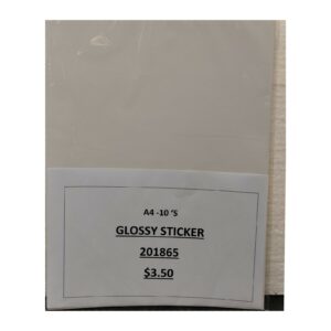 Alif Glossy Sticker A4 — 10 Sheets