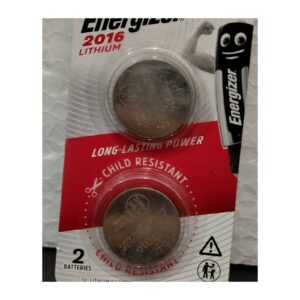Energizer CR2016 Lithium Batteries (Pack of 2)