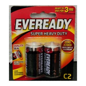 Eveready Super Heavy Duty C Batteries (Pack of 2)