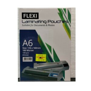 Flexi Laminating Pouches A6 110 × 160mm 100 Micron — 100 Pieces