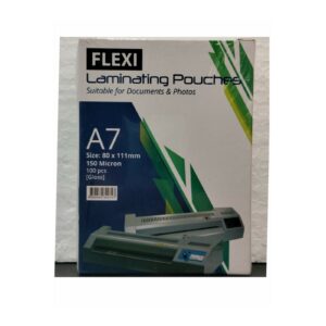 Flexi Laminating Pouches A7 80 × 111mm 150 Micron — 100 Pieces