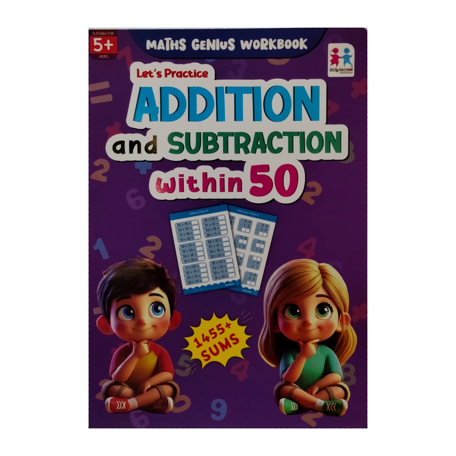 Maths Genius Workbook — Let's Practice Addition and Subtraction within 50